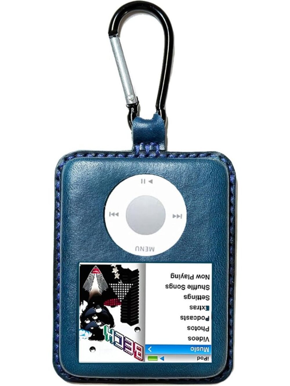 Handmade Blue Leather Case for iPod Nano 3rd Gen | Stylish & Durable Accessory